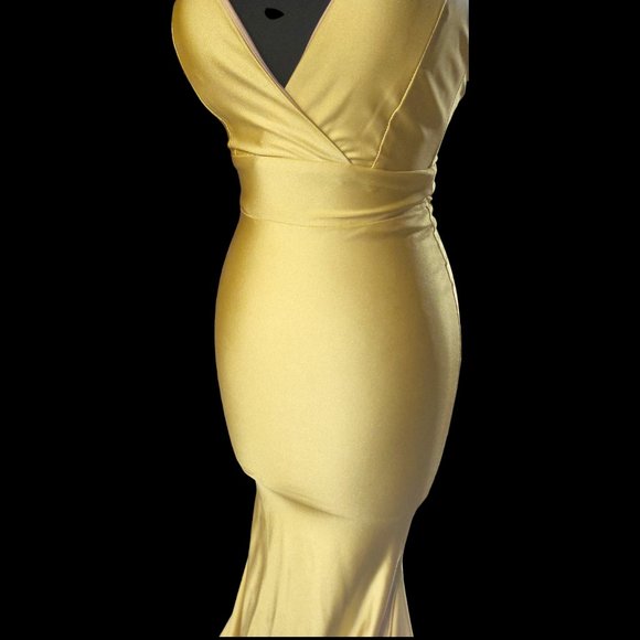 Jessica Angel Satin Jersey Stretch Mermaid Dress - Picture 5 of 6
